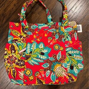 Vera Bradley Hadley Tote with small zip pouch.